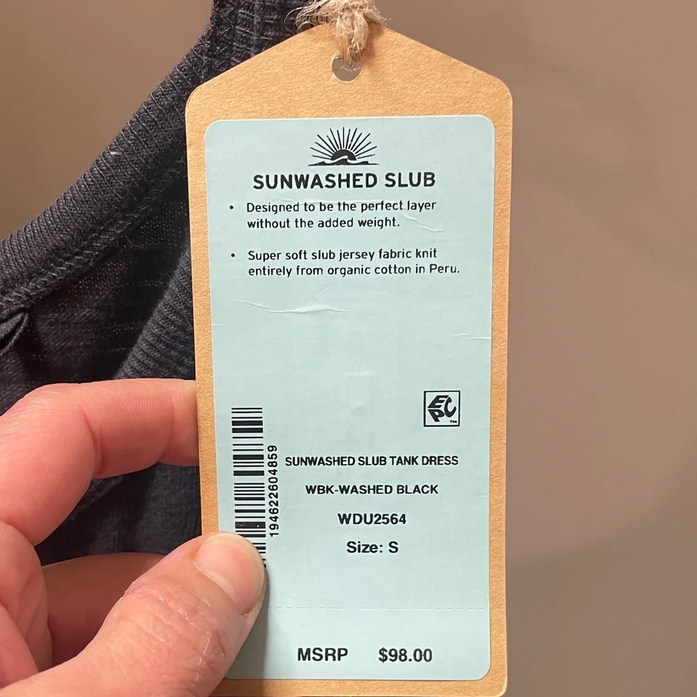 Faherty Sunwashed Slub Organic Cotton Maxi Tank Dress - Picture 3 of 5